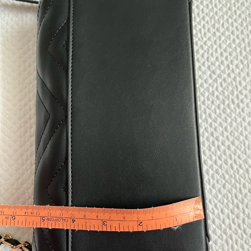 Black Quilted Shoulder Bag - Picture 6 of 8